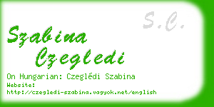 szabina czegledi business card